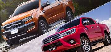 2016 Ford Ranger Wildtrak vs 2016 Toyota HiLux SR5