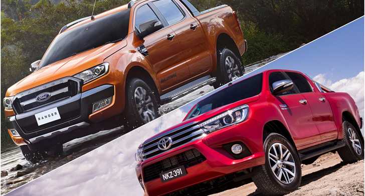 2016 Ford Ranger Wildtrak vs 2016 Toyota HiLux SR5
