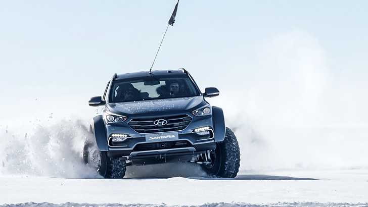 Hyundai Santa Fe Treks Across The Antarctic