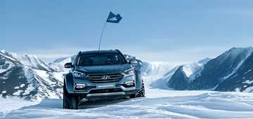 Hyundai Santa Fe Treks Across The Antarctic