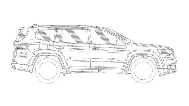 Jeep Grand Commander Leaked In Chinese Patents