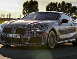 BMW 8-Series Saunters Around Aprilia Circuit