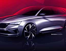 Skoda Vision RS Cockpit Teased Ahead Of Paris – Gallery