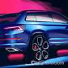 Skoda Sketches Kodiaq RS, Leaves Little To Imagination – Gallery