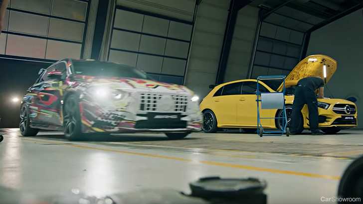 Mercedes-AMG Teases A Very Sideways A 45 For The Holidays