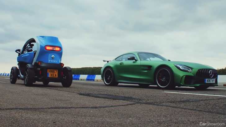 Renault Twizy Is Faster Than AMG GT R In Reverse