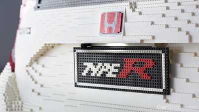 Honda Civic Type R Recreated As Life Size LEGO Model