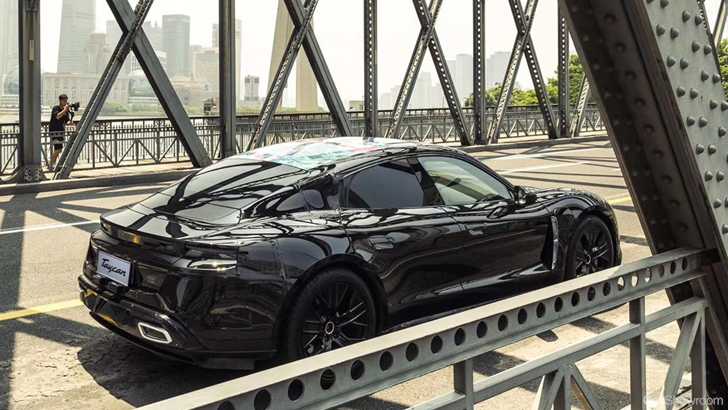 Porsche Lets Taycan Prototype Loose In Shanghai