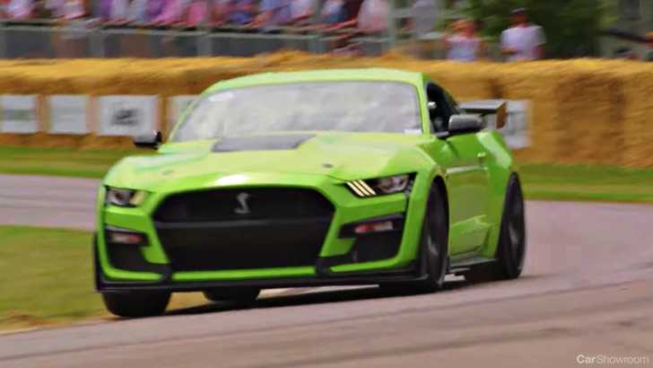 Ford’s Mean Green GT500 Shreds Rubber In Goodwood