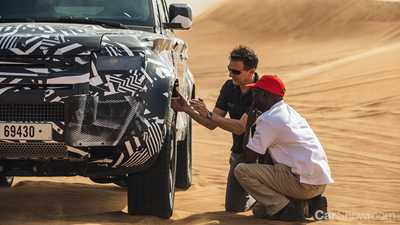 2020 Land Rover Defender Desert Shakedown With Red Cross