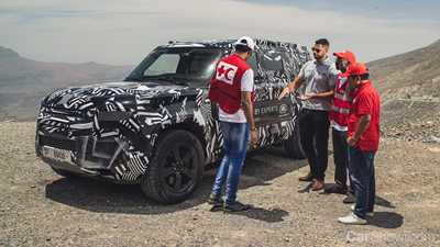 2020 Land Rover Defender Desert Shakedown With Red Cross
