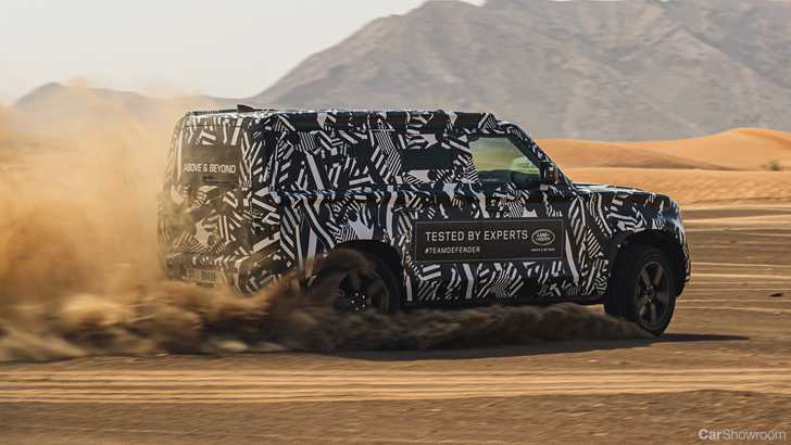 2020 Land Rover Defender Desert Shakedown With Red Cross