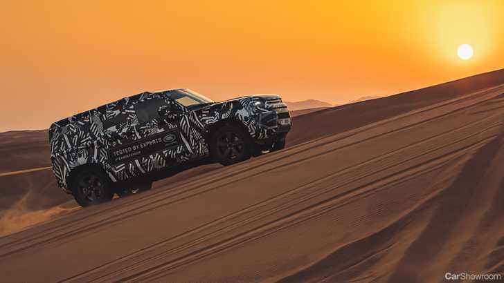 2020 Land Rover Defender Desert Shakedown With Red Cross
