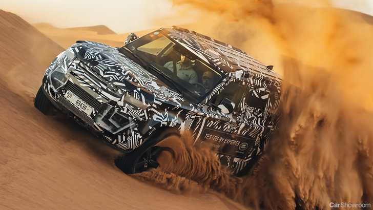 2020 Land Rover Defender Desert Shakedown With Red Cross