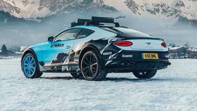 Bentley Continental GT Goes Ice Racing In Austria