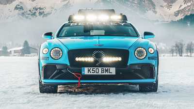 Bentley Continental GT Goes Ice Racing In Austria
