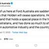 Ford Australia Pays Respects To Rival Holden After Closure Announcement